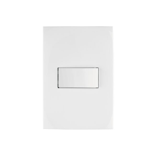 Placa armada con interruptor sencillo línea Oslo blanco 46492