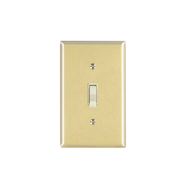Placa armada interruptor sencillo línea Standard aluminio 48497