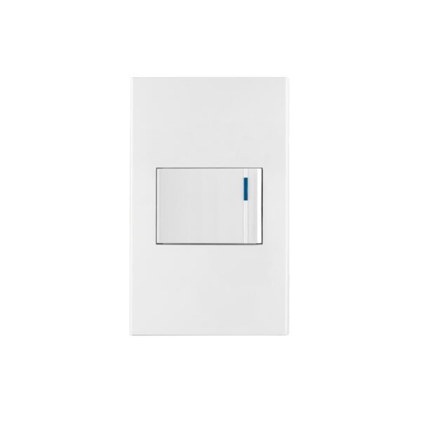 Placa armada 1 interruptor de 3vías 1.5mód Españolablanco 45600