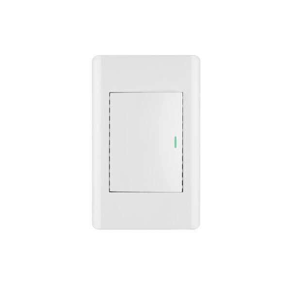 Placa armada blanca 1 interruptor 3 módulos Lisboa Volteck 47962