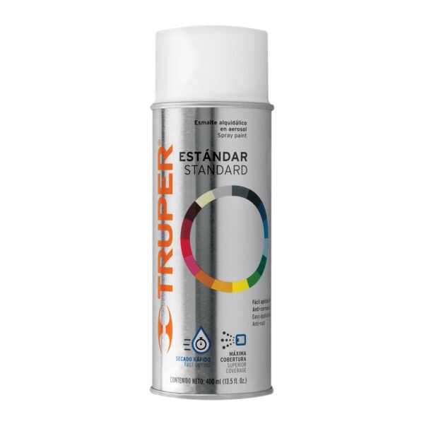 Pintura en aerosol blanco mate bote tradicional 400 ml 102820