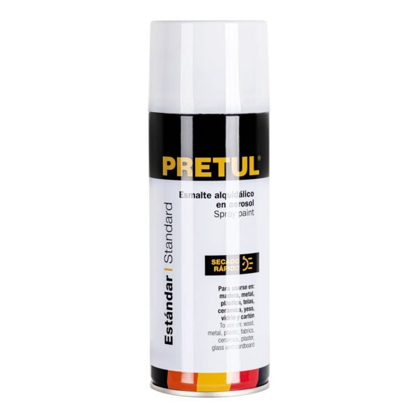 Pintura en aerosol blanco mate 400 ml Pretul 27175