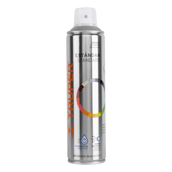 Pintura en aerosol gris claro bote esbelto 400 ml 19045