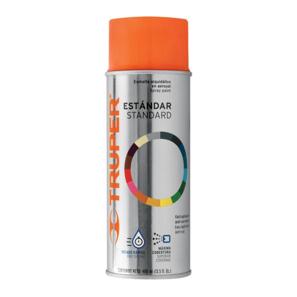 Pintura en aerosol naranja bote tradicional 400 ml 102822