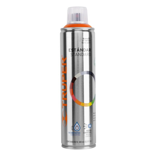 Pintura en aerosol naranja bote esbelto 400 ml 19037