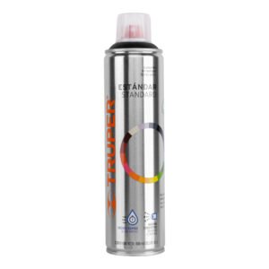 Pintura en aerosol negro mate bote esbelto 400 ml 19033