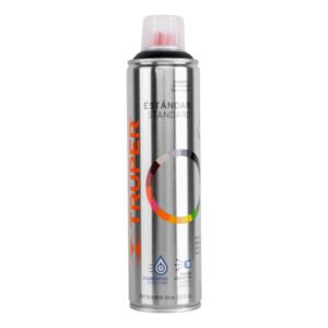 Pintura en aerosol negro satín bote esbelto 400 ml 19054