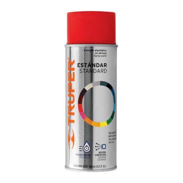 Pintura en aerosol rojo seguridad bote tradicional 400 ml 102802