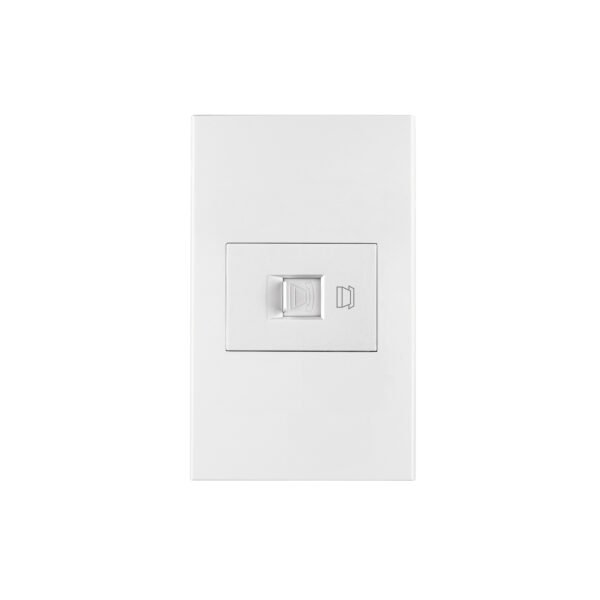 Placa armada 1 toma para teléfono 1.5 mod Española blanco 45607