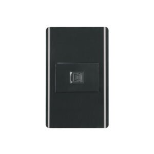 PA-TE-LN.jpg Placa armada negra 1 toma para teléfono 1.5 mód Lisboa 47897