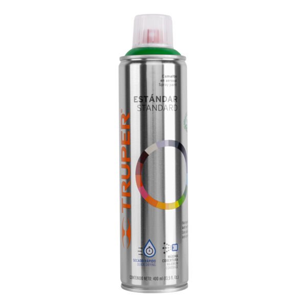 Pintura en aerosol verde ecológico bote esbelto 400 ml 19048