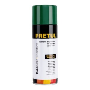 Pintura en aerosol verde hoja 400 ml Pretul 27184