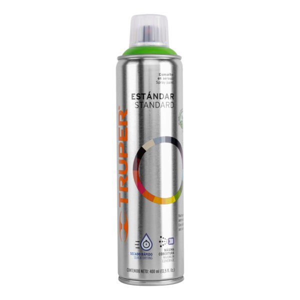 Pintura en aerosol verde manzana bote esbelto 400 ml 19046