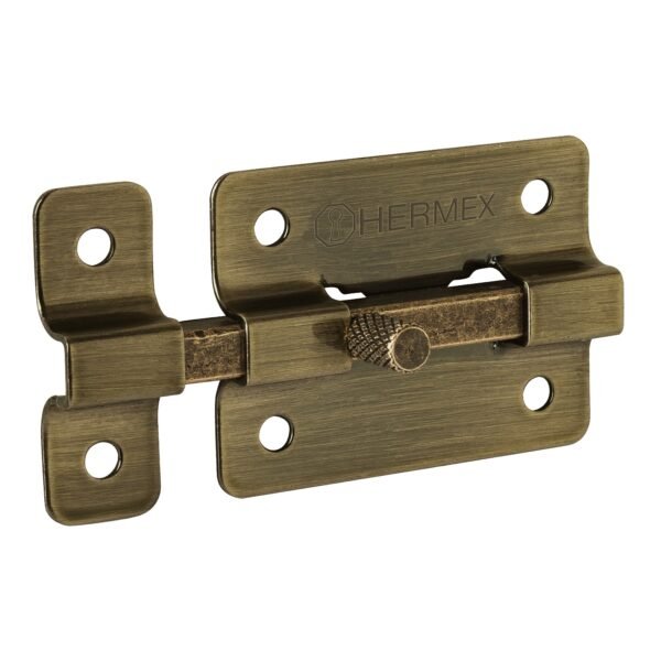 Pasador de barra plana 2 latón antiguo HERMEX 47925