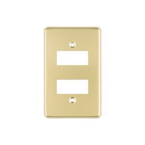 PADO-E.jpg Placa 2 módulos de aluminio línea Económica Volteck 46436