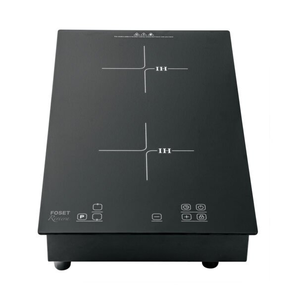Parrilla inducción empotrable 30cm 2 quem vidrio Riviera 46917