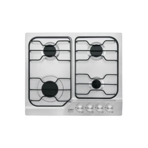 Parrilla gas empotrable 60cm 4 quem inox esmalte Foset 45508
