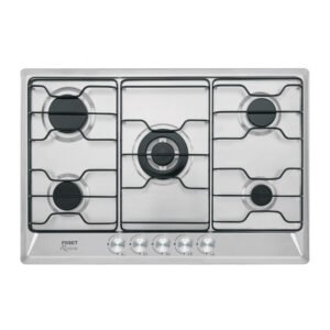 Parrilla gas empotrable 75cm 5 quem inox esmalte Foset 45507