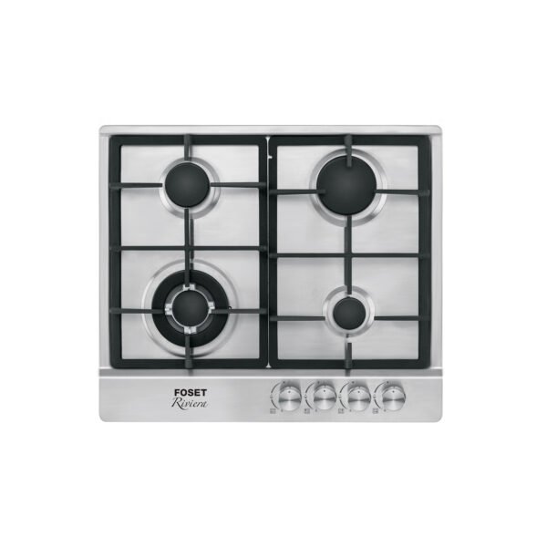 Parrilla gas empotrable 60cm 4 quem acero inox Riviera 48406