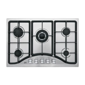 Parrilla gas empotrable 75cm 5 quem acero inox Riviera 48316