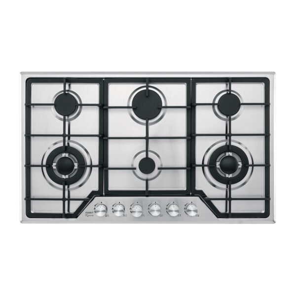 Parrilla gas empotrable 90cm 6 quem acero inox Riviera 48315
