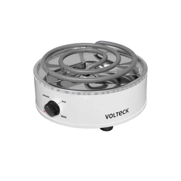 Parrilla eléctrica red. 1 quemador espiral blanca VOLTECK 48125