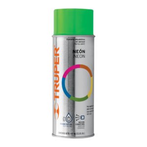Pintura en aerosol verde neón bote tradicional 400 ml 102850