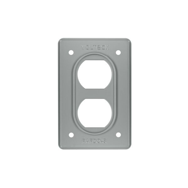 Placa tipo FS doble de sobreponer Volteck 46430