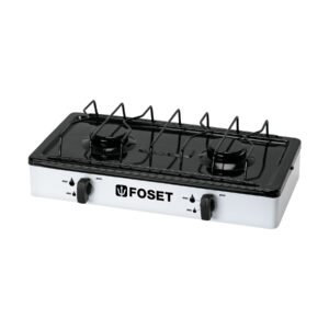 PAGA-2B.jpg Parrilla de gas de sobreponer 2 quemadores blanca Foset 48147