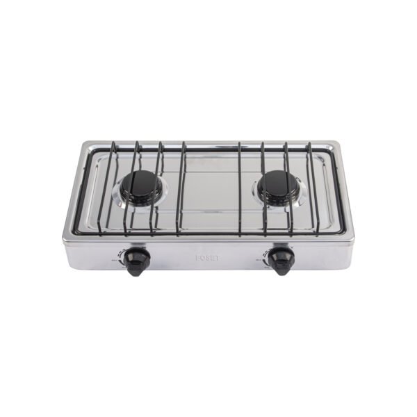 Parrilla de gas de sobreponer2 quemadores inox FOSET AERO 45666