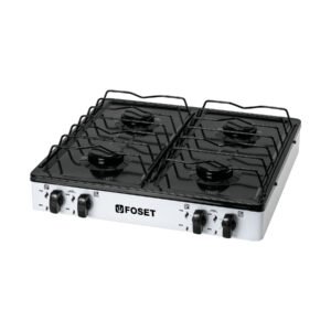 PAGA-4B.jpg Parrilla de gas de sobreponer 4 quemadores blanca Foset 48150