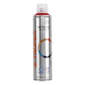 Pintura en aerosol rojo metálico bote esbelto 400 ml 12779