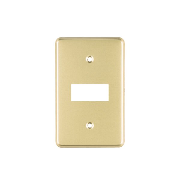 Placa 1 módulo de aluminio línea Económica Volteck 46435
