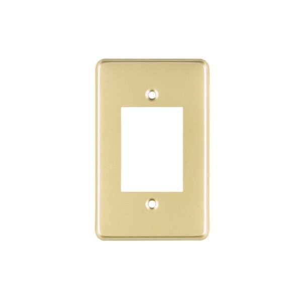 Placa 3 módulos de aluminio línea Económica Volteck 46437