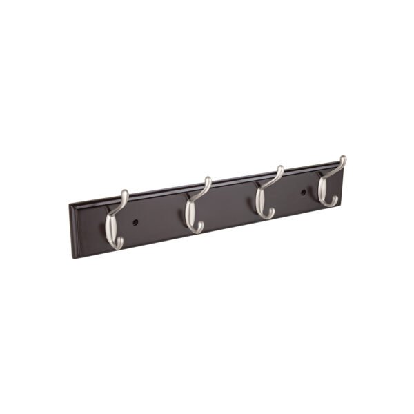 Perchero para pared con 4 ganchos satinados HERMEX 49624