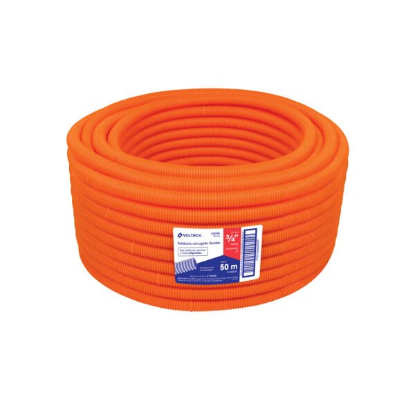 Metro de poliducto 3/4 corrugado flex. s/guía rollo 50 m 45019