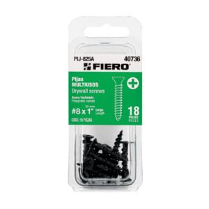 PIJ-825A.jpg Blíster con 18 pijas multiusos #8 x 1 Fiero 40736