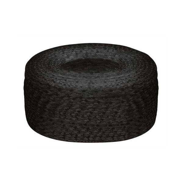 Piola de nylon paracord de 4mm rollo negro 1kg Fiero 45578