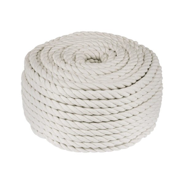 Piola de algodón de 8 mm rollo natural 1 kg FIERO 45838