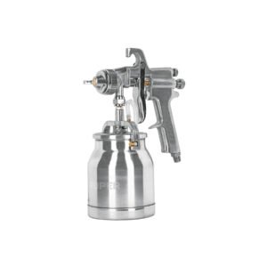 Pistola p/pintar succión HVHP vaso alum 1.8mm 2 vál Truper 14087