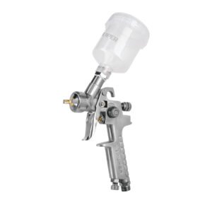 Pistola p/retoque gravedad HVLP vaso plástico 1 mm Truper 11097