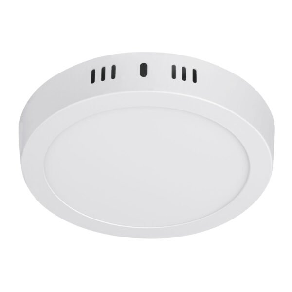 Luminario LED tipo plafón 12 W redondo luz cálida blanco 48257