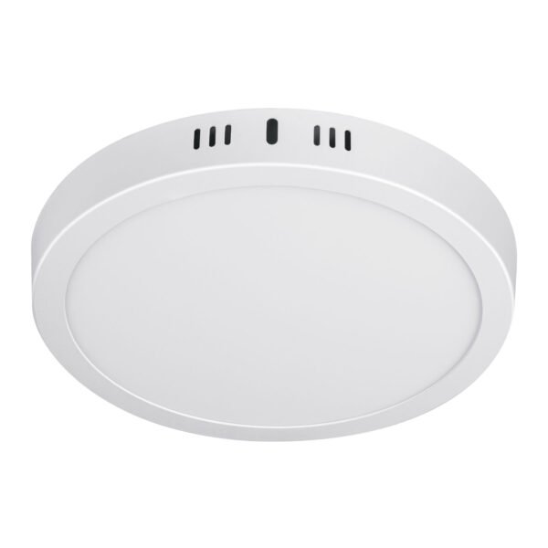 Luminario LED tipo plafón 18 W redondo luz cálida blanco 48258