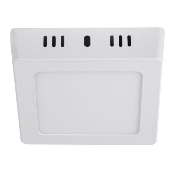 Luminario LED tipo plafón 6 W cuadrado luz de día blanco 47442