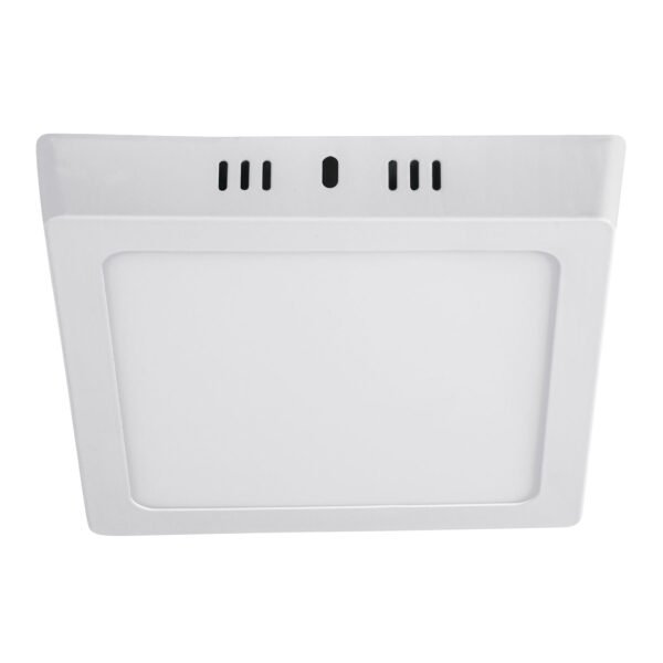 Luminario LED tipo plafón 12 W cuadrado luz de día blanco 47443