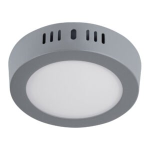 PLA-214L.jpg Luminario LED tipo plafón 6 W redondo luz de día gris 47346