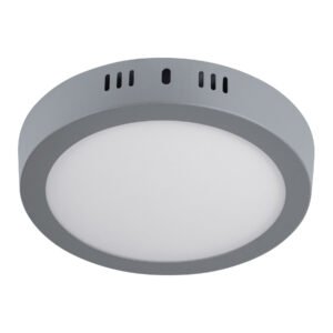 PLA-215L.jpg Luminario LED tipo plafón 12 W redondo luz de día gris 47347