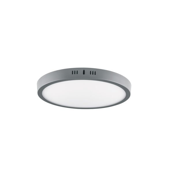 Luminario LED tipo plafón 24 W redondo luz de día gris 47349