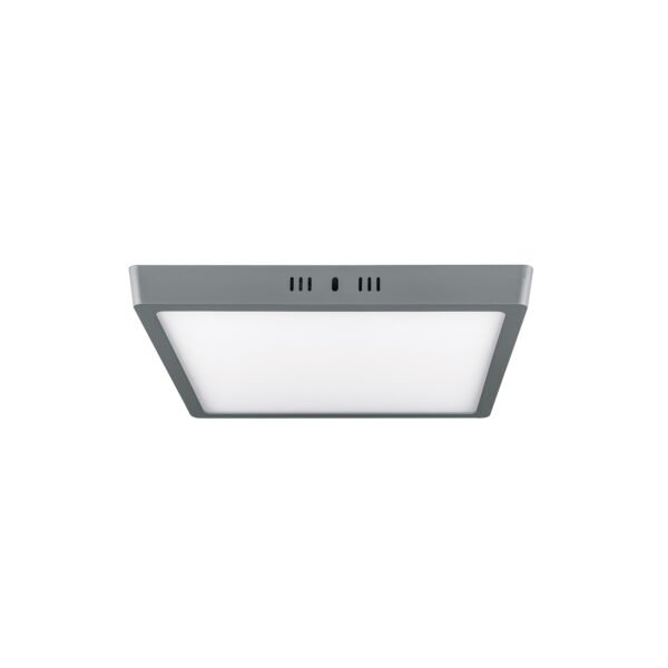 Luminario LED tipo plafón 24 W cuadrado luz de día gris 47449