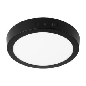 PLA-225L.jpg Luminario LED tipo plafón 12 W redondo luz de día negro 47396